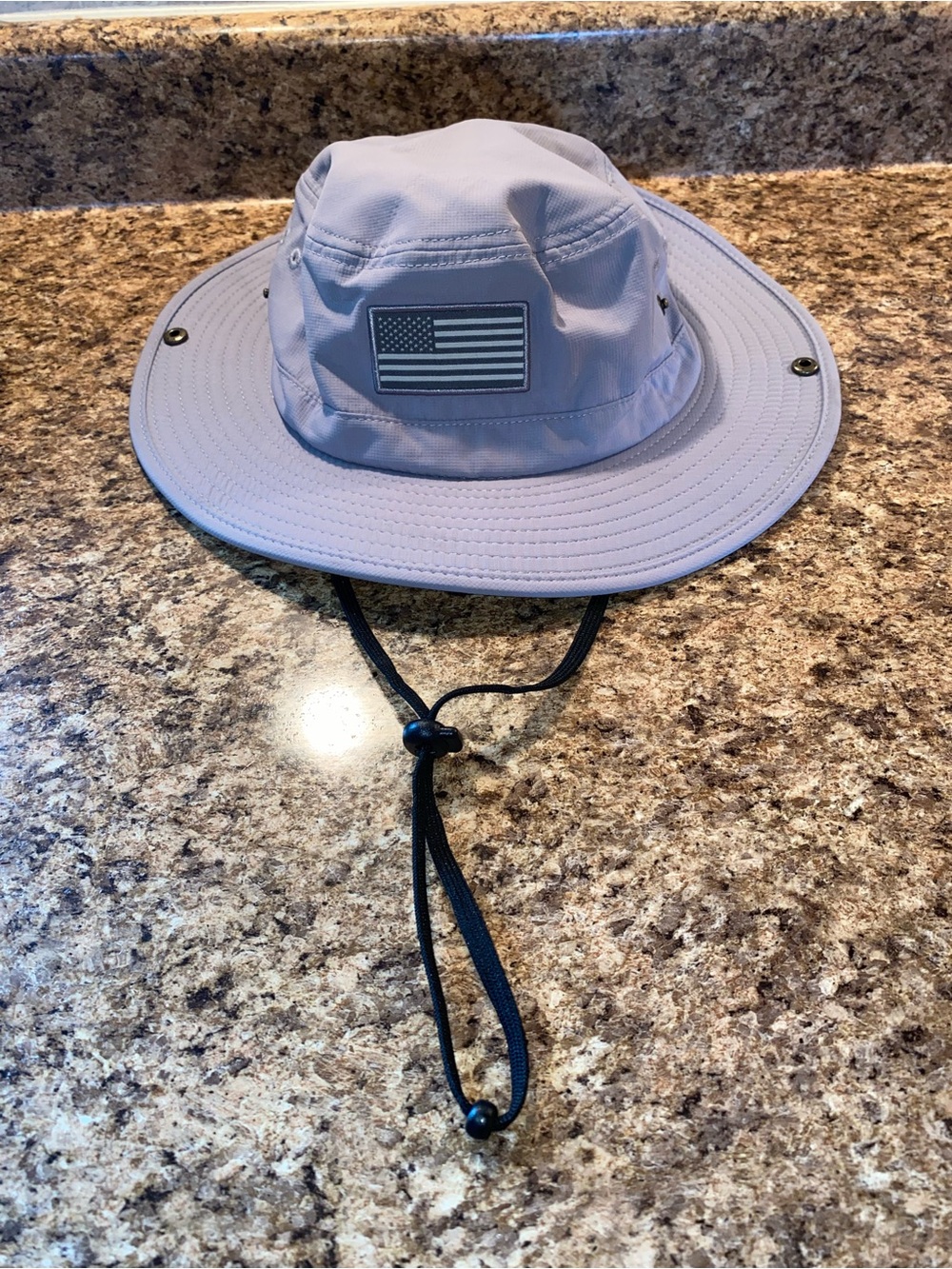 Paramount Outdoors Bayou American Flag Boonie Hat Gray